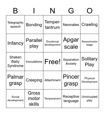 Review Bingo Card