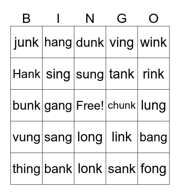 Welded Sounds Bingo Card