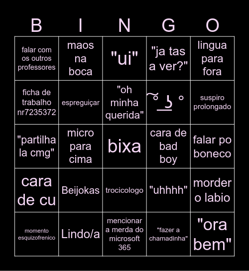Bingo de TIC Bingo Card