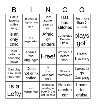 TECH OPS 2024 Bingo Card