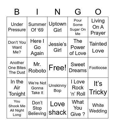 ^^^^^2^^^^^ Bingo Card