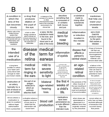 WORDS OF THE DAY Bingo Card