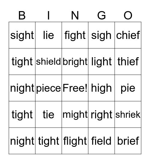 A Southern Ranch Bingo Card