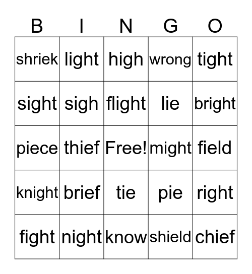 A Southern Ranch Bingo Card