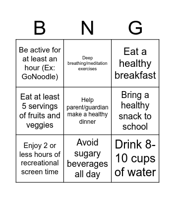 WATCH week BINGO Card