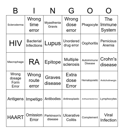 WORDS OF THE DAY :) Bingo Card