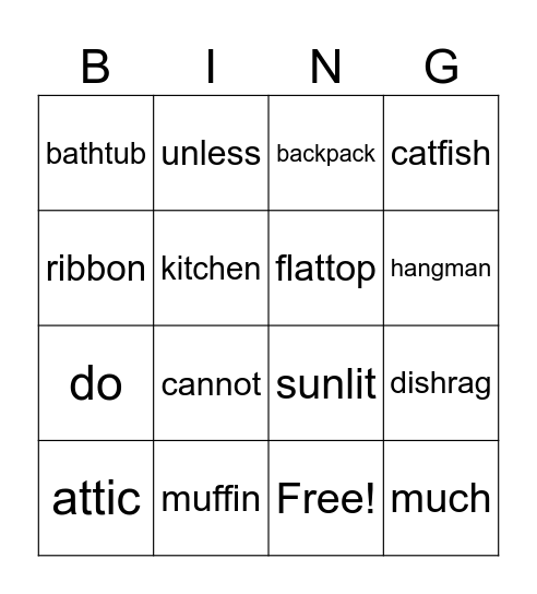 cycle 12 Bingo Card
