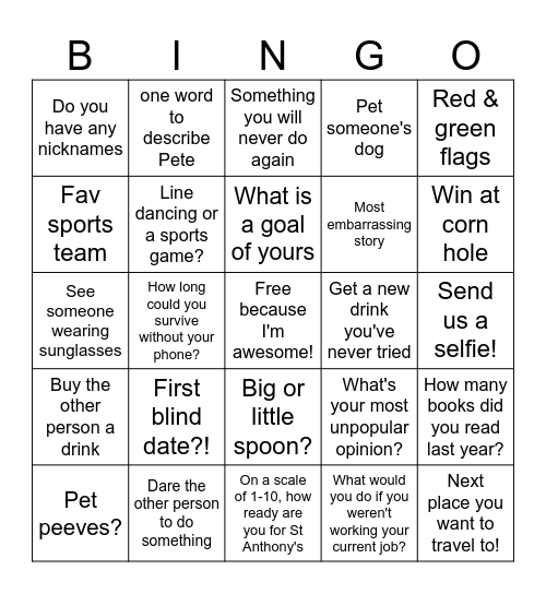Bingo!! - Jessie Bingo Card