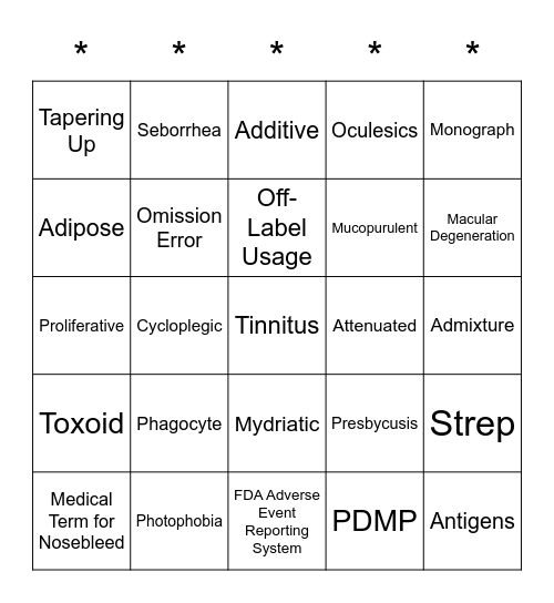 --. --- --- -.. / .-.. ..- -.-. -.- Bingo Card