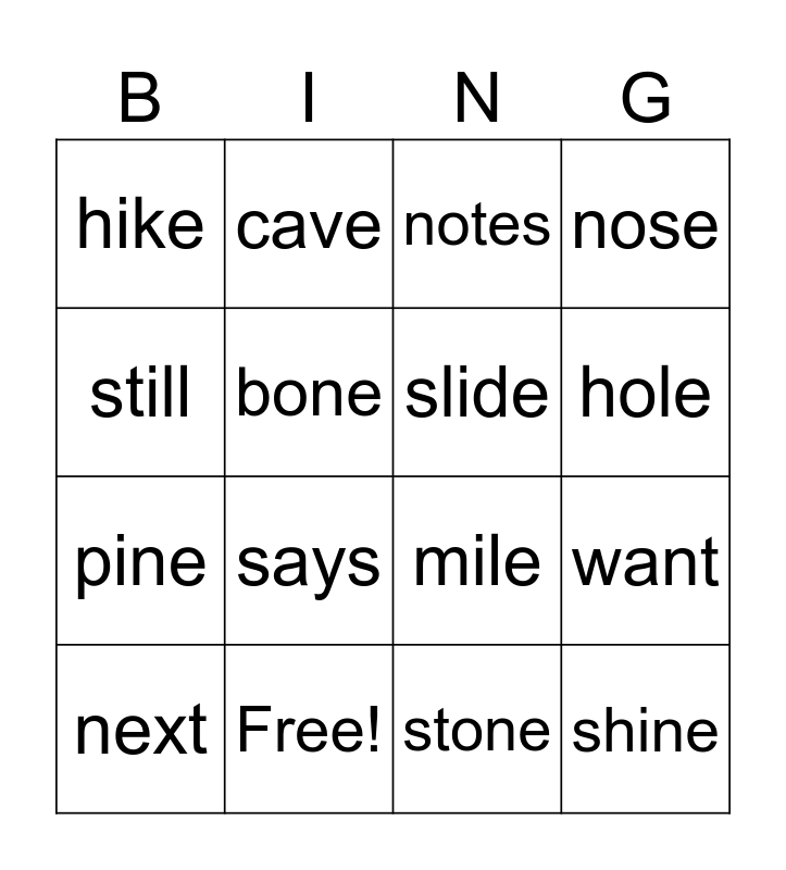 cycle 12 Bingo Card