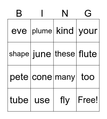 cycle 12 Bingo Card