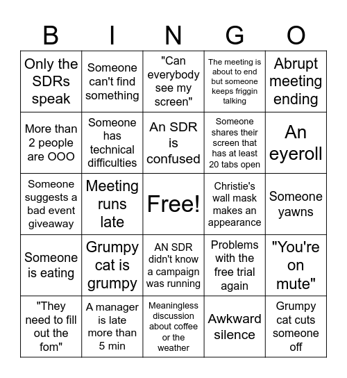 Litty Bingo Card