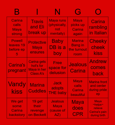 S19 Bingo Card