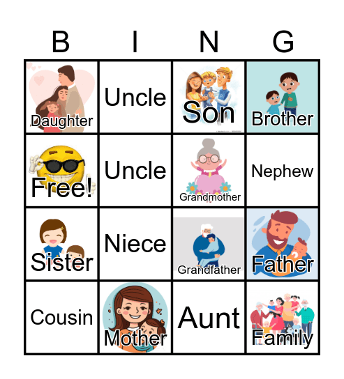 Family bingo Card