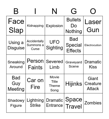 BINGOFLIX: Space Jam (1996) Bingo Card