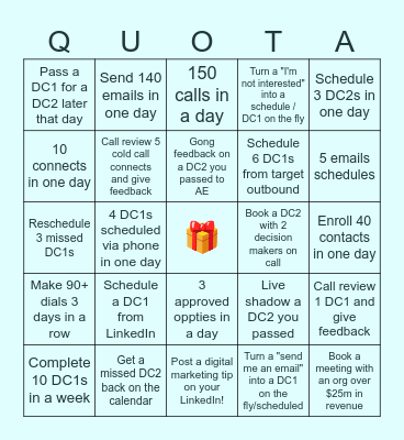 SDR Bingo 2/26-3/1 Bingo Card