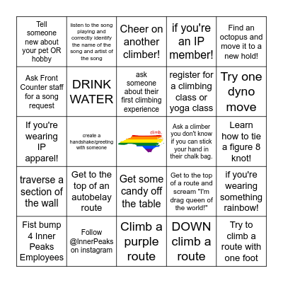 QUEER CLIMB BINGO Card
