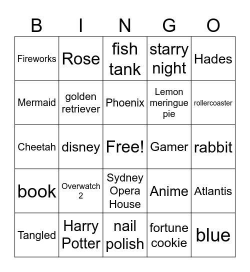 Infinite Craft Bingo Card