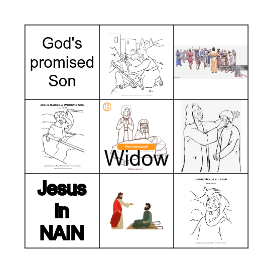 Jesus, God's Promised one! Bingo Card