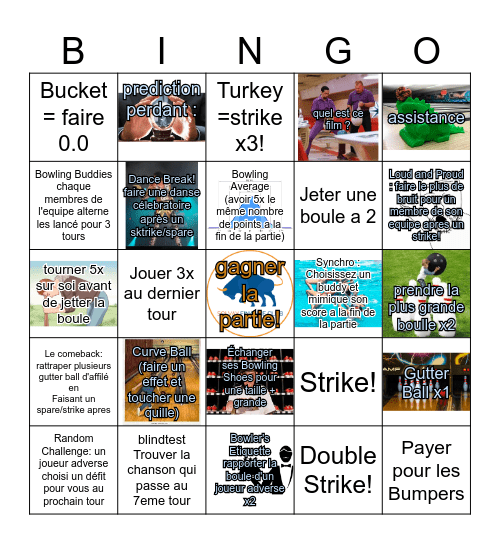 Bowling Bingo SFC Bingo Card