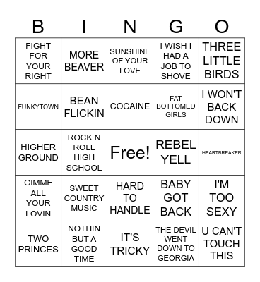 BEEFS 3 Bingo Card