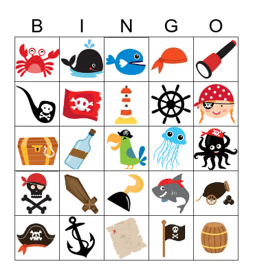 Pirate Bingo! Bingo Card