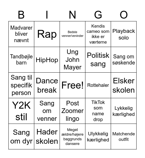 Mgp Bingo Card