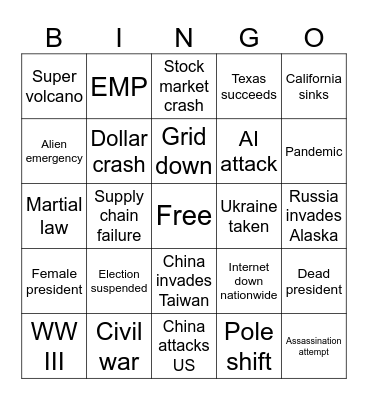 2024 Bingo Card