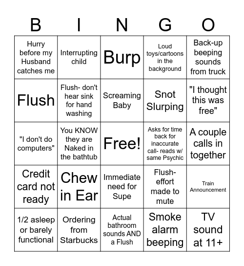 CS Bingo Card