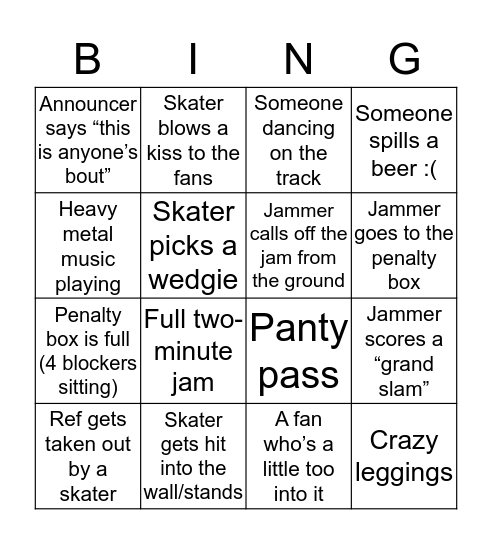 Last fling before the ring  Derby edition Bingo Card