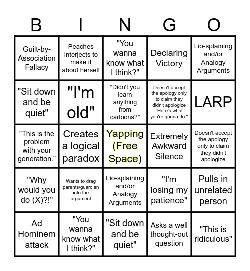 LioConvoy BINGO Card