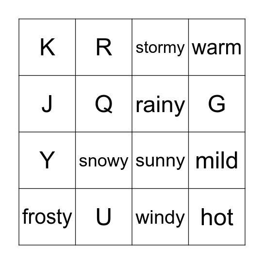 Bingo 3 Session 6 Bingo Card