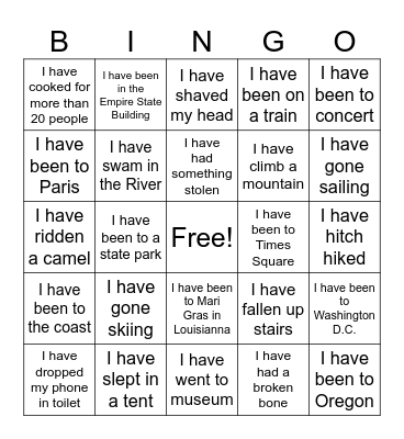 Bingo #2 Bingo Card
