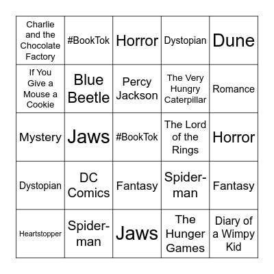 March Into Literacy Month Bingo Card