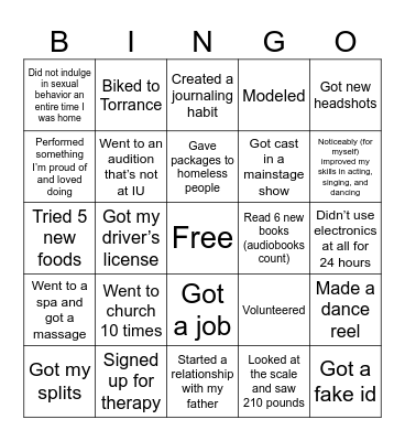 2024 Bingo Card Bingo Card