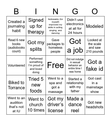 2024 Bingo Card Bingo Card