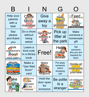 Choose Kindness! Bingo Card