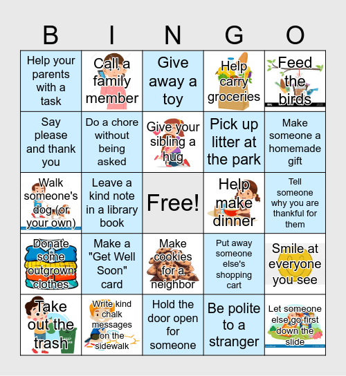 Choose Kindness! Bingo Card
