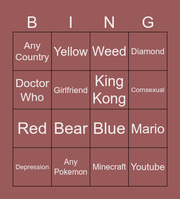 Infinite Craft Bingo Card