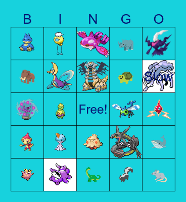 Shiny Hunts 2023! Bingo Card