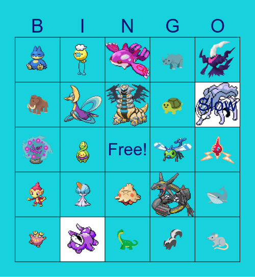 Shiny Hunts 2023! Bingo Card
