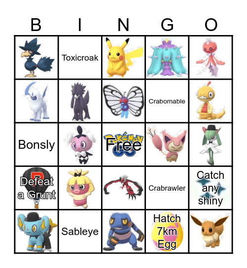 POKEMON FASHION WEEK BINGO Card