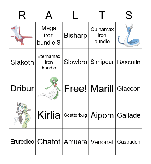 Vivillon Bingo Card