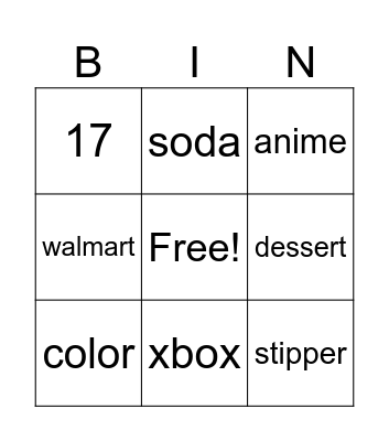 infinite craft Bingo Card