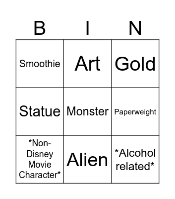 BIN Bingo Card