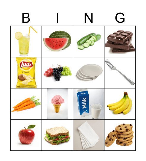 Picnic Bingo Card