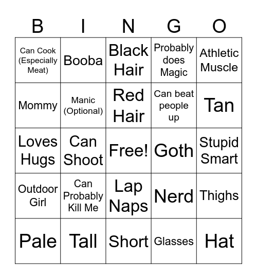 Sam Bingo Card