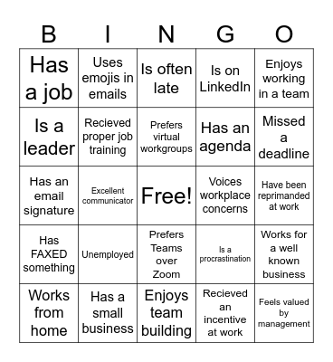 BINGO Card