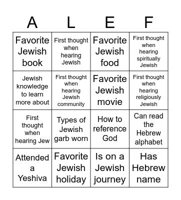 JSA Bingo & Convo Bingo Card