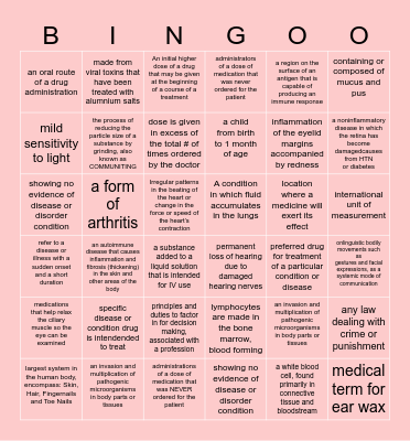 W O R D S O F T H E D A Y Bingo Card